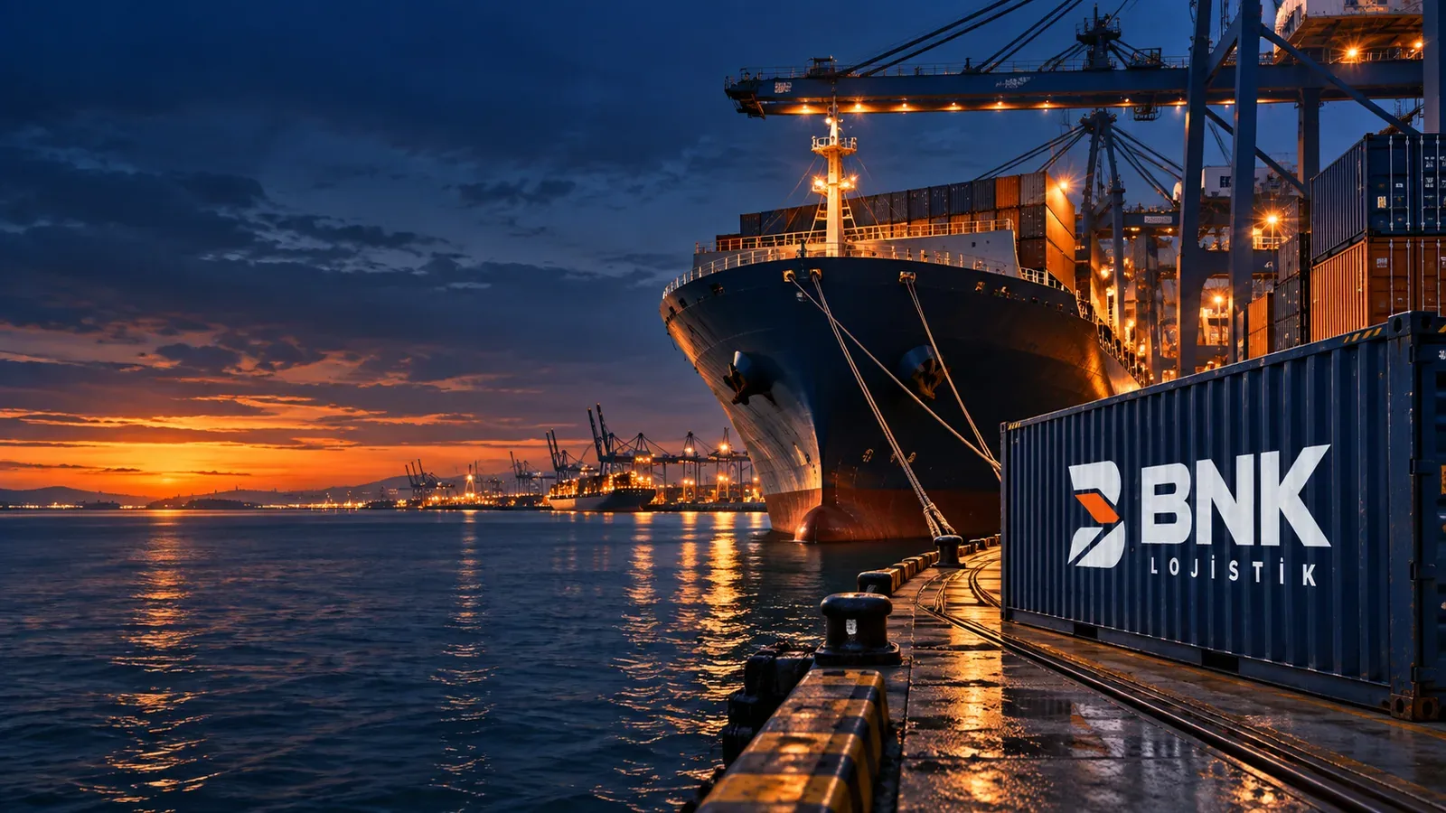 Limanda konteyner elleçleme; gemiden karayolu ve demiryoluna aktarılan intermodal taşımacılık yükleri